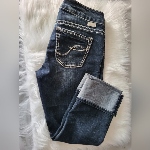 Silver Jeans Suki Capris  Denim, Size 29 - Picture 3 of 6